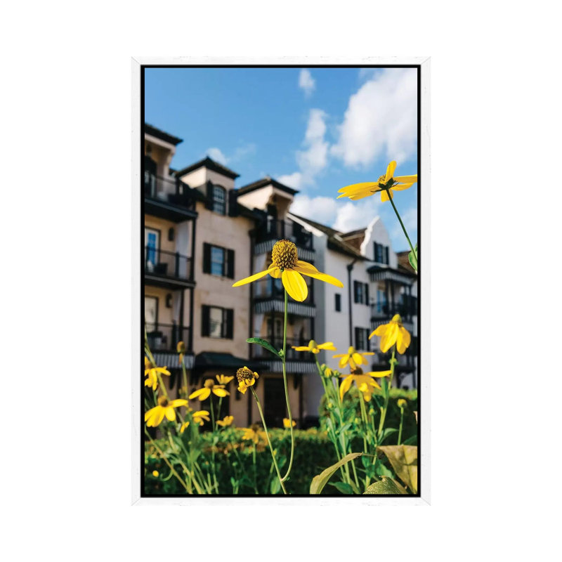 Rosemary Beach Blooms by Bethany Young - Print on Canvas, 101.6cm H x 66.04cm W x 3.81cm D, White Framed