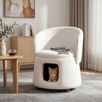 Chaise convertible pour animaux de compagnie avec coin caché et rangement