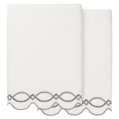  Ensemble de serviettes de bain 100% coton DIAMOND CHAIN 2 pièces