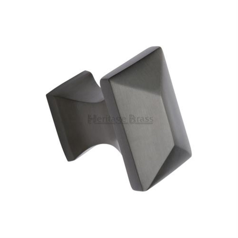 Heritage Brass Heritage Cabinet Knob Anvil Design 35mm, Matt Bronze