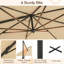 294cm X 294cm Rectangular Cantilever Parasol