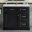 Meuble-lavabo moderne 36 po avec lavabo en céramique et solutions de rangement intelligentes Grainley-123817882