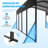 13x20 FT Metal Carport,Garage with Upgraded Triangle Reinforced Frame&4 Poles,Galvanized Steel Hardtop Roof