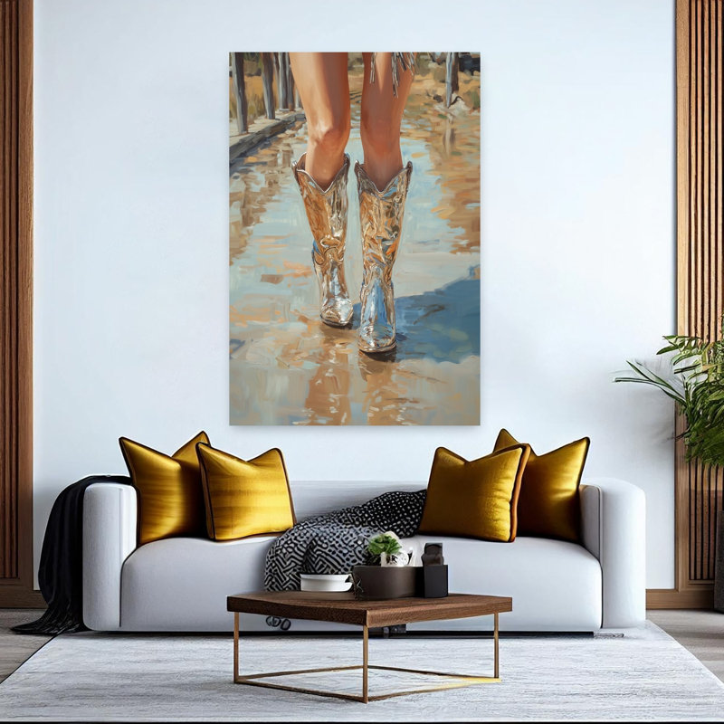 Art contemporain Art contemporain, H 60 po x l 40 po