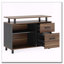 Bureau de direction en L avec tiroir classeur et tablettes-900318075