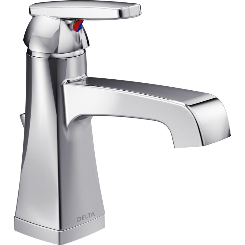 Ashlyn Single Hole Bathroom Faucet with Drain Assembly, Single Handle Bathroom Sink Faucet, Chrome