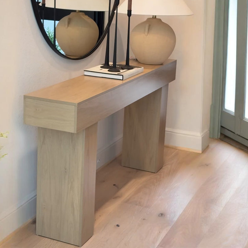 Console américaine de luxe à lumière simple,  H 31,50 po x l 78,70 po x P 13,80 po