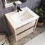 Meuble-lavabo mural simple 24 po avec plateau Roethke-41133437