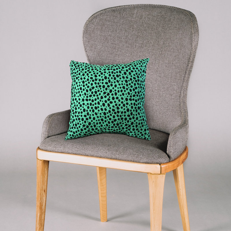 Emer Animal Print Reversible Throw Pillow, Teal