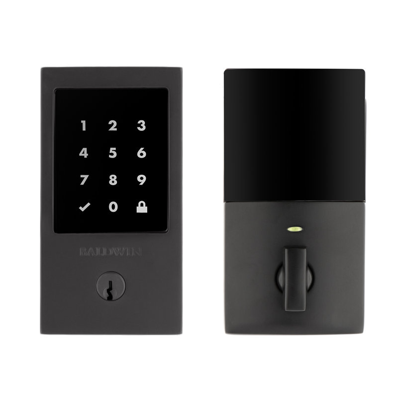 Single Cylinder Smart Deadbolt Z-Wave Technology, Satin Black