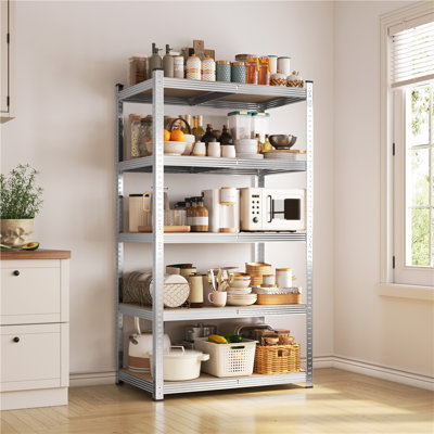 Étagère de rangement à 5 niveaux en H 71 po x l 35,5 po x P 16 po Lundys