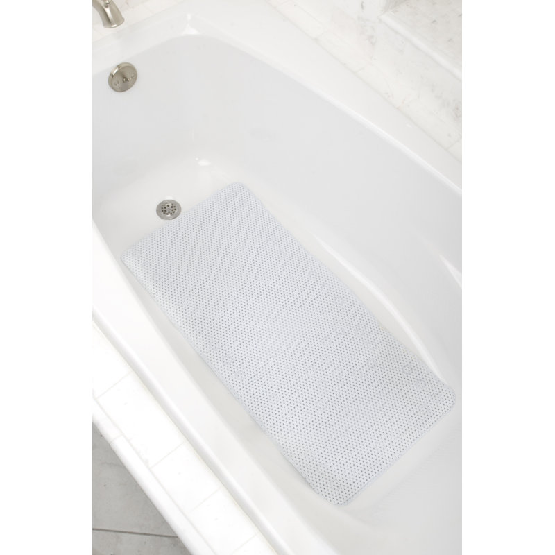 Tapis de douche gaufré à coussin souple, Blanc