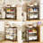3-Tier Rolling Kitchen Cart With Locking Wheels, Multi-Functional Storage Cart For Microwave, Office, Living Room, And Bathroom Organization