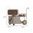 Modern Creative White Robot Multifunctional Rotating Movable Side Table