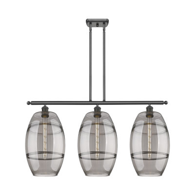 Luminaire suspendu pour îlot de cuisine 3 lumières Dundrod