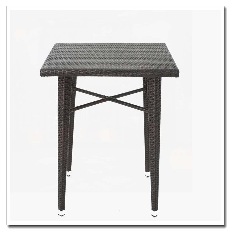 32" SQUARE WICKER BAR TABLE