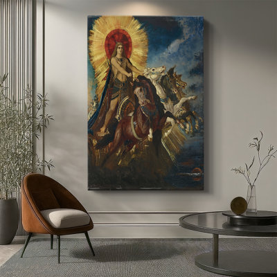 Le char d'Apollo - galerie tendue sur toile par Gustave Moreau