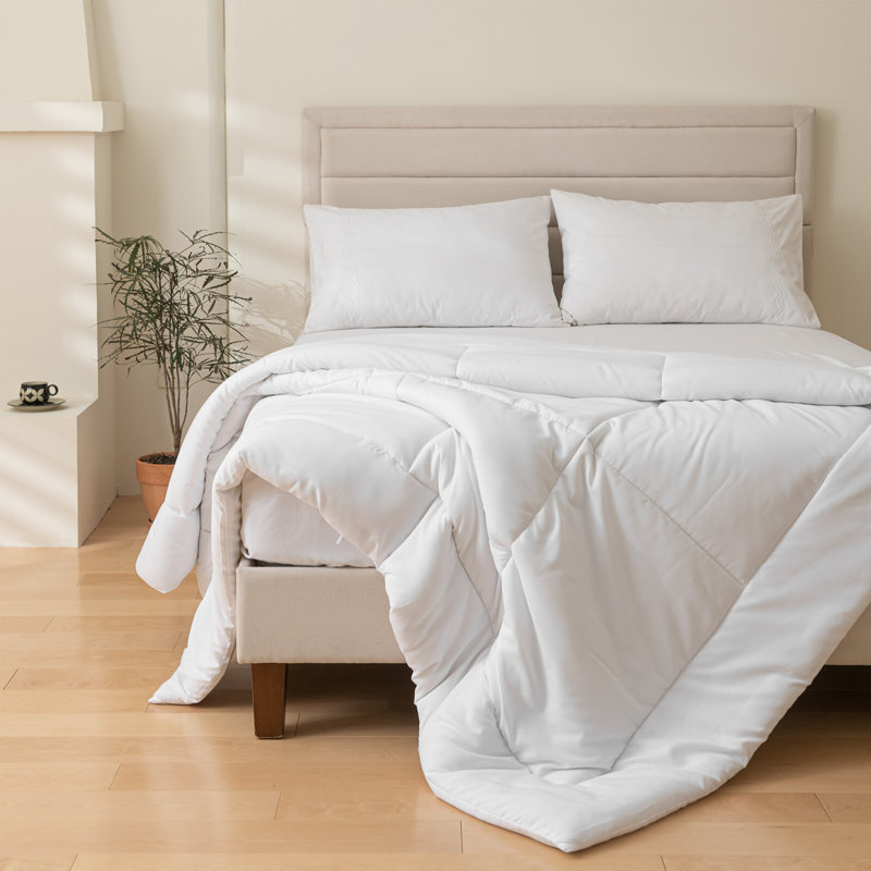 Duvet Polyester Solid Colour Duvet Cover Set, King Duvet Cover