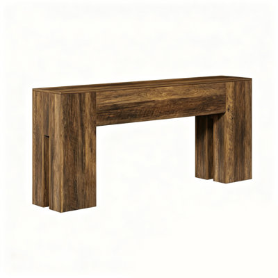 Sarah Rustic Wooden Console Table with Reinforced Top
