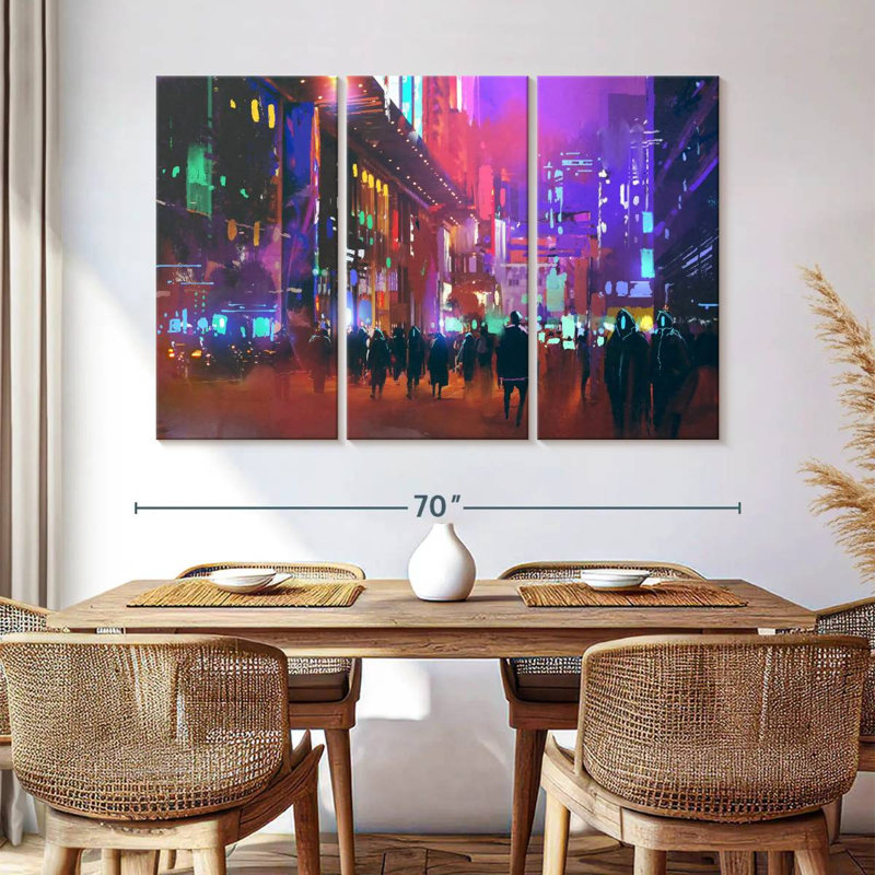 Kelan Sci-Fi City, 42" H x 65" W