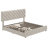 Bed Frame With 4 Storage Drawers, Linen Upholstered Platform Bed Frame With Headboard And Footboard-595089384-595089391