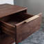 Floating walnut nightstand