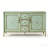 American Country-style Patterned Green Sideboard