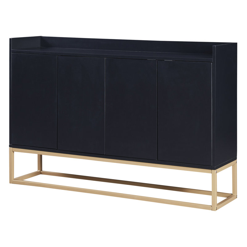 Buffet avec intérieur spacieux, Noir