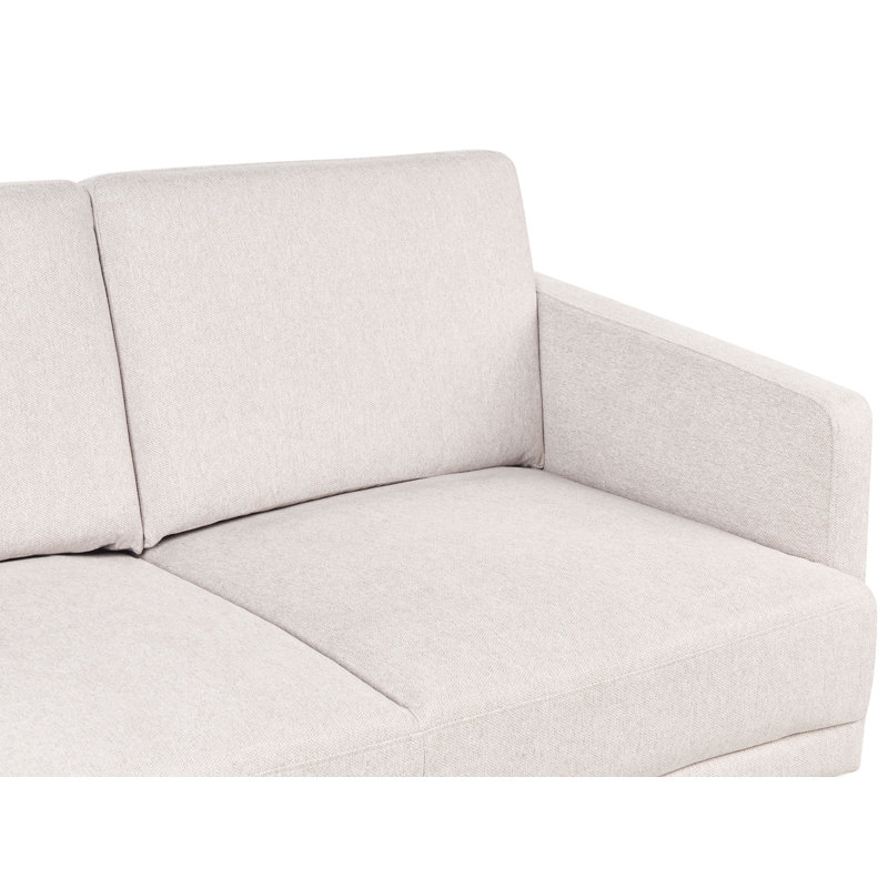 2 Seater Fabric Sofa Sulman, Light Beige
