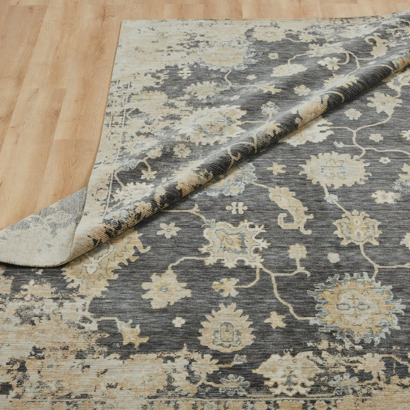 Joswick Wool Floral Indoor Rug, Rectangle 9'9" x 12'6"