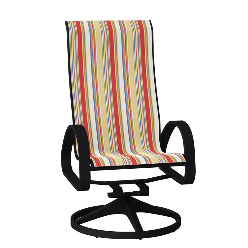 Fauteuil de patio pivotant Hiraku, Noir texturé, Fiesta