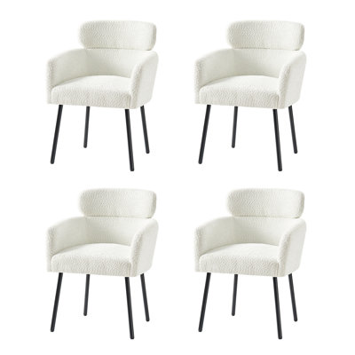 Turgeon Boucle Dining Chair with Adjustment Feet