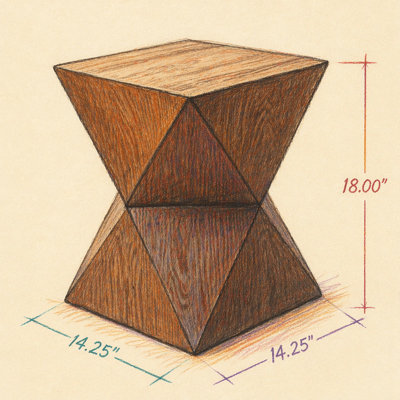 Table d'appoint 14,25 po Prismatic Symmetry