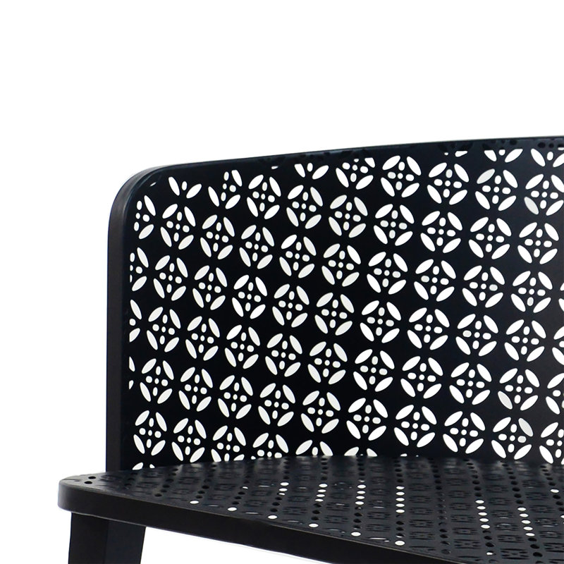 Chaise de salle à manger d'extérieur Milan (sans la table), Noir
