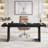 70.86-Inch Wood Executive Desk, Large Computer Office Desk With Thickened Tabletop And Wood Base For Home Office-556966769-568135967