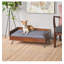Lit pour chien doux - housse lavable, fond antidérapant pour petits / moyens / grands chiens, utilisation intérieure / extérieure