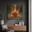 «Red Rose on Fire 4» par Rey Klimt, art mural en métal-745008834