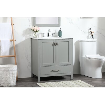 30"" Single Bathroom Vanity Set -  Breakwater Bay, 6BC73DE14DBA4084AF960F62614FFC8D