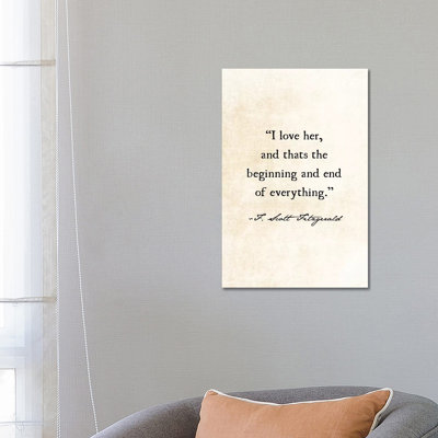 I Love Her by Debbra Obertanec - Wrapped Canvas Print