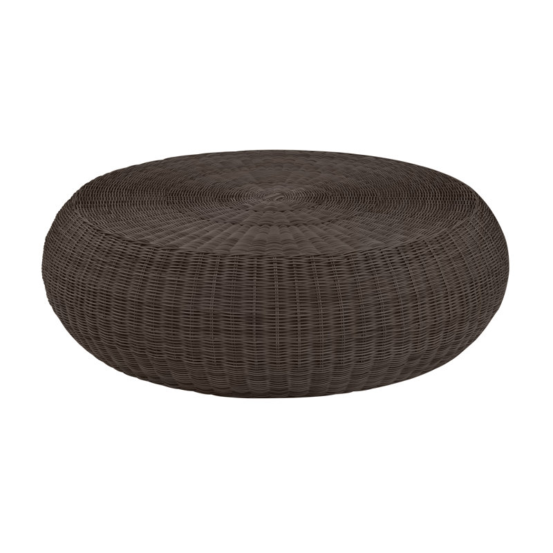 Ojai Outdoor Round Coffee Table, Ojai Textured Charcoal