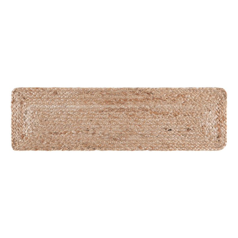 Meador Hand Braided Chindi Rugs, Stair Tread 0'9" x 2'6"