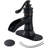 SoftStream Waterfall Oil-Rubbed Bronze Single Hole, Single Handle With Drain Assembly & Deck Plate-94166513