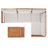 Acacia 3 - Person Modular Patio Conversation Set with Cushions-1084724605-1084724606
