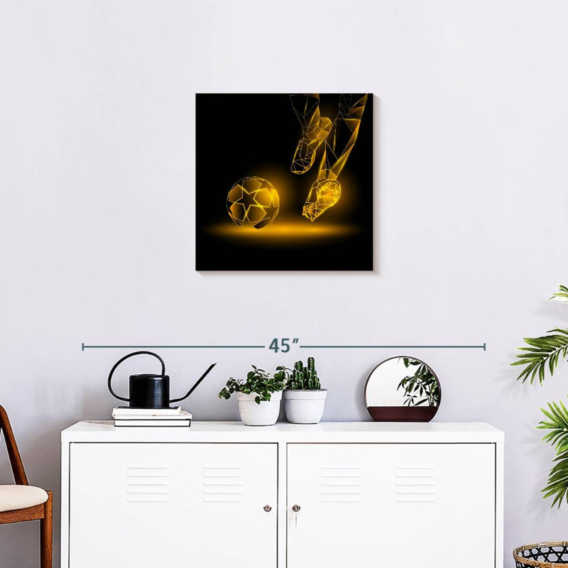 Sireci Glowing Soccer Kick, 20" H x 20" W