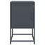 Aujah 36cm W Steel Bedside Table-536426980