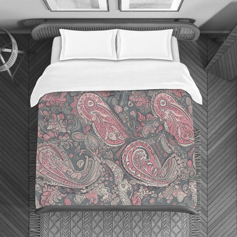 Paisley Bedding, Twin Duvet Cover