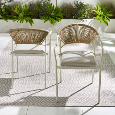Outdoor Patio Dining Armchair with Cushion