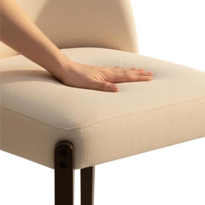 Chaises de salle à manger rembourrées Gramercie, Beige