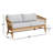 Dunkirk Teak & Wicker Sofa