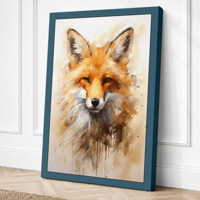 Fox In Watercolour Boho - Print